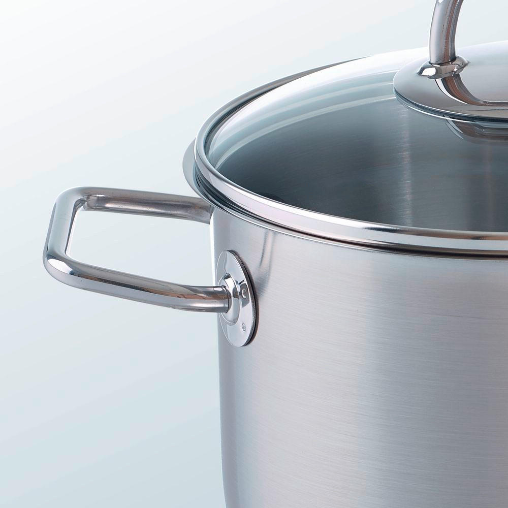 LONAC ZA KUHANJE 3,6 l Viseo® - srebrne boje, Basics, staklo/metal (20/13cm) - Fissler