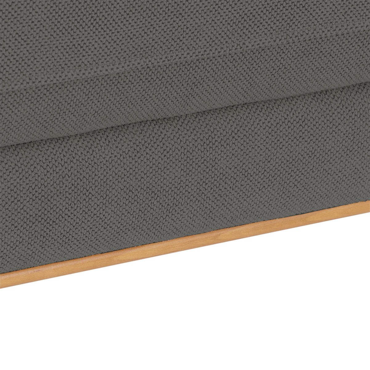 ECKSOFA Dunkelgrau  - Dunkelgrau/Schwarz, MODERN, Textil/Metall (238/162cm) - Ondega
