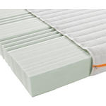 KALTSCHAUMMATRATZE 90/200 cm Höhe ca. 14 cm  - Weiß, Basics, Textil (90/200cm) - Sleeptex