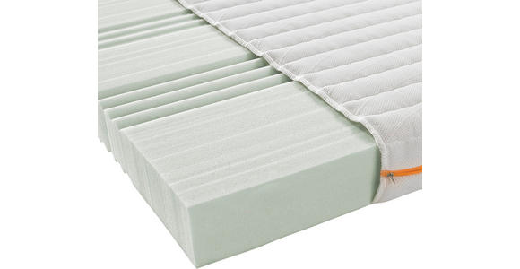 KALTSCHAUMMATRATZE 140/200 cm Höhe ca. 14 cm  - Weiß, Basics, Textil (140/200cm) - Sleeptex