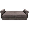 SCHLAFSOFA mit Stoffauswahl, Liegefunktion, Rücken echt Cord Braun - Schwarz/Braun, KONVENTIONELL, Kunststoff/Textil (250/95/125cm) - Hom`in