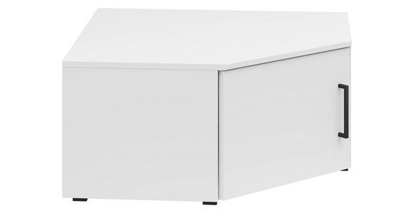 AUFSATZSCHRANK 101/35/79 cm  - Schwarz/Weiß, MODERN, Holzwerkstoff/Kunststoff (101/35/79cm) - Carryhome