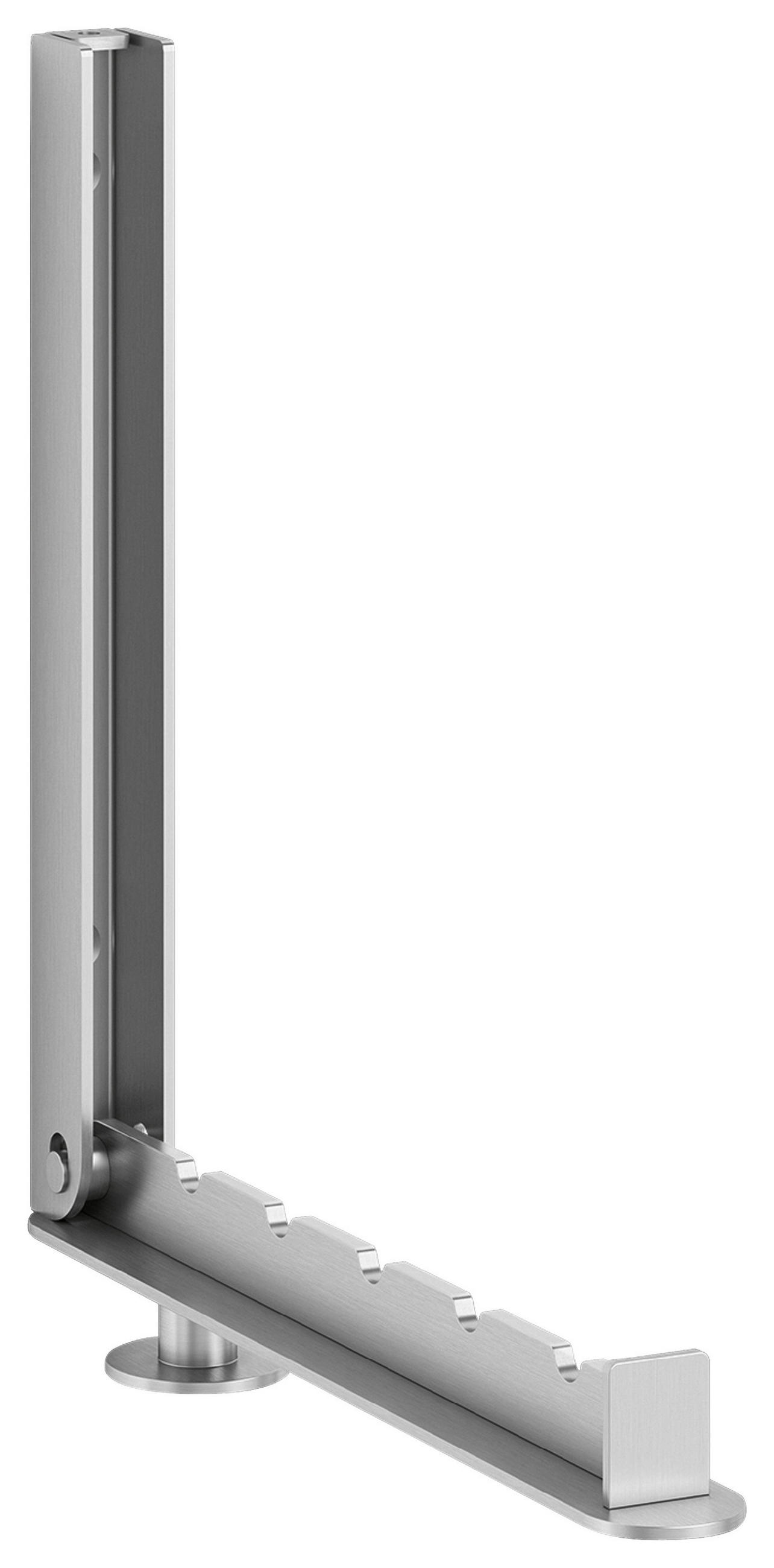 GARDEROBENHAKEN  in Edelstahlfarben  - Edelstahlfarben, MODERN, Metall (3,5/25/4,5cm) - Zack