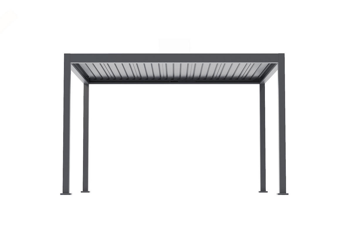 PERGOLA velikost: 393/250/300,2 cm - antracitová, Basics, kov (393/250/300,2cm) - Gardenson