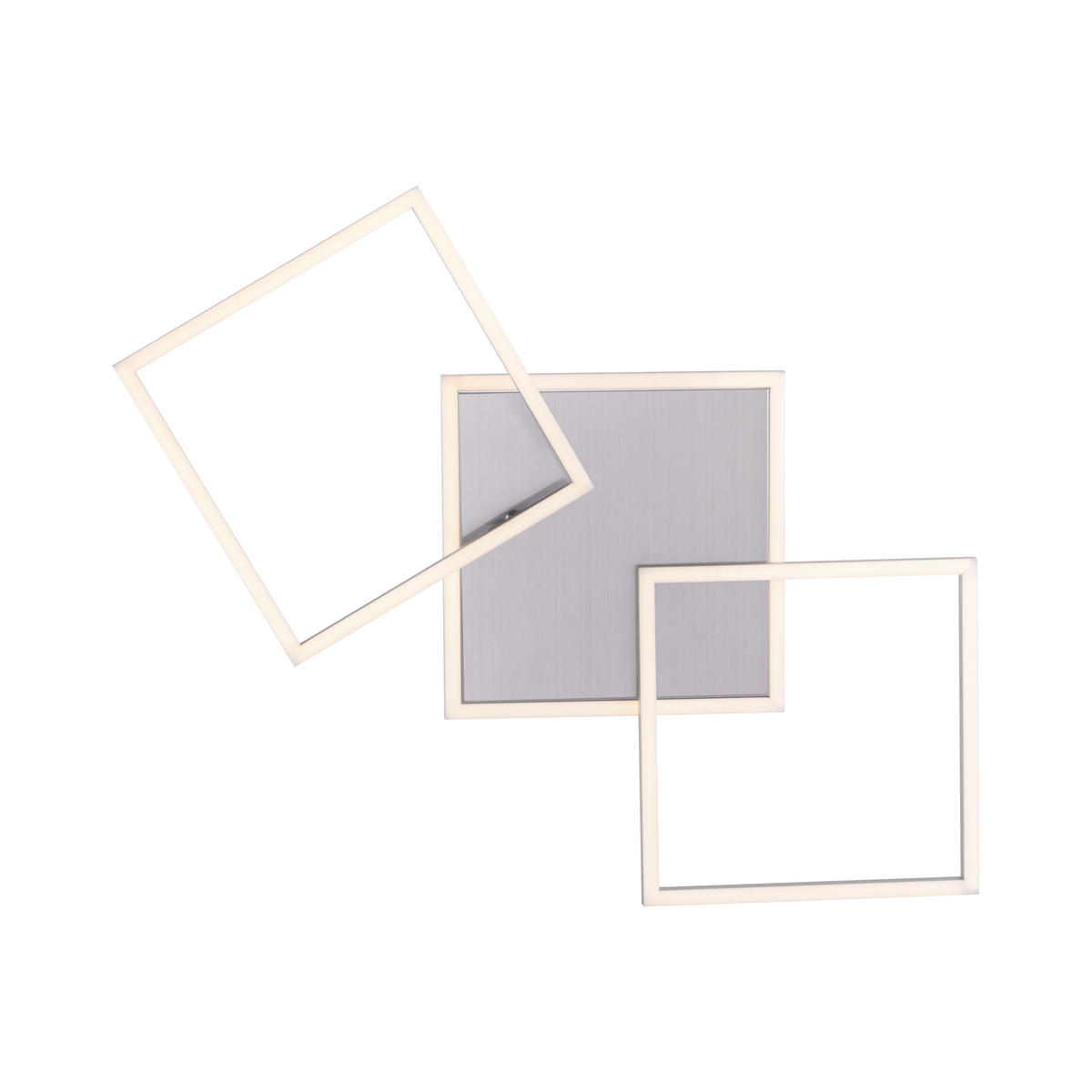 LED-Deckenleuchte Iven 75/45/7,3 cm   - Silberfarben, Basics, Kunststoff/Metall (75/45/7,3cm)