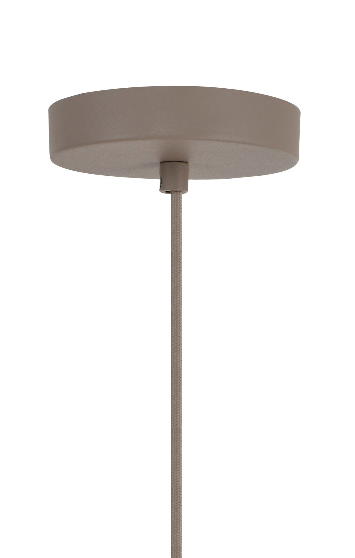 PENDELLEUCHTE Montpellier 55/150/49 cm  - Sandfarben/Weiß, Design, Kunststoff/Metall (55/150/49cm)