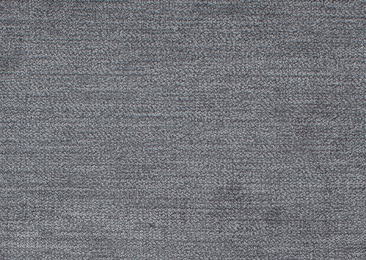 ECKSOFA in Velours Grau  - Chromfarben/Grau, Design, Textil/Metall (281/200cm) - Pure Home Lifestyle