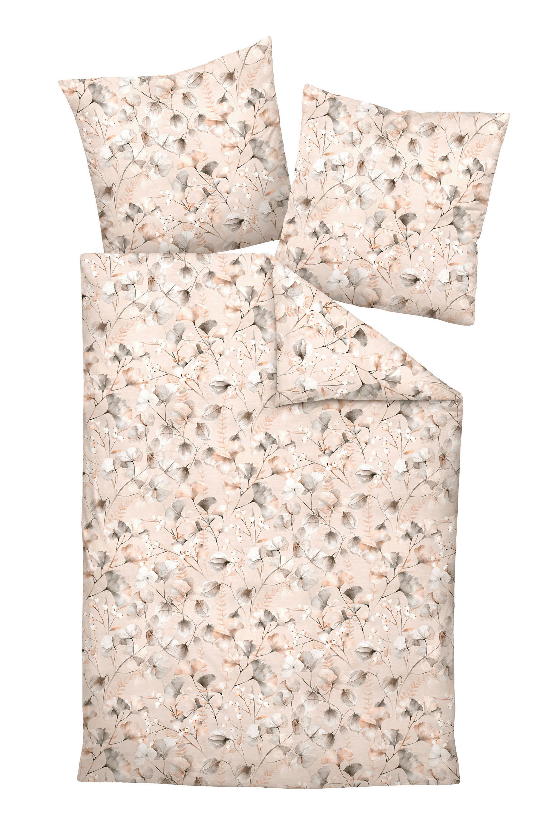 BETTWÄSCHE Makosatin 135/200 cm  - Naturfarben, Design, Textil (135/200cm) - Janine