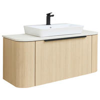 WASCHTISCHKOMBI 107,2 cm  - Eichefarben/Anthrazit, Natur, Keramik/Holzwerkstoff (107,2cm) - Sadena