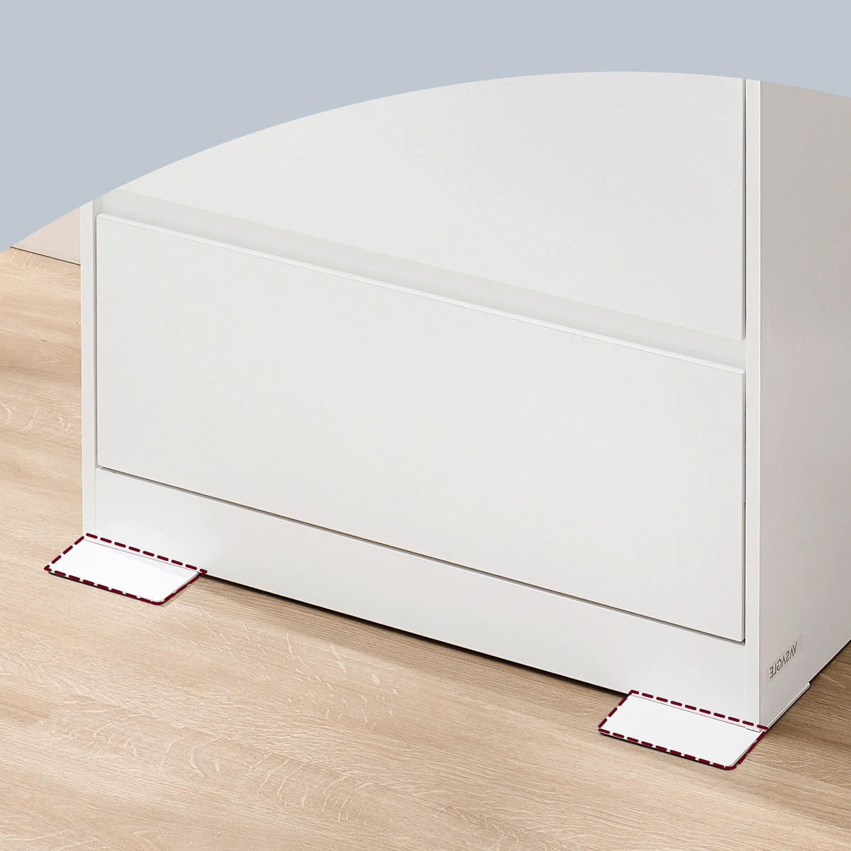 KOMMODE , 60,2/97,4/40,4 cm, 4 Schublade(n)  - Weiß, Trend, Holzwerkstoff (60,2/97,4/40,4cm) - Boxxx