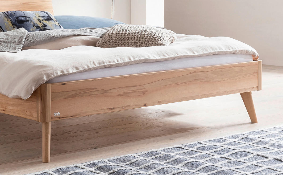 BETT 140/200 cm  in Buchefarben  - Buchefarben, Design, Holz (140/200cm) - Hasena