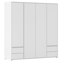 DREHTÜRENSCHRANK Weiss  - Weiss, Modern, Holzwerkstoff (187/194/53cm) - Rauch Möbel