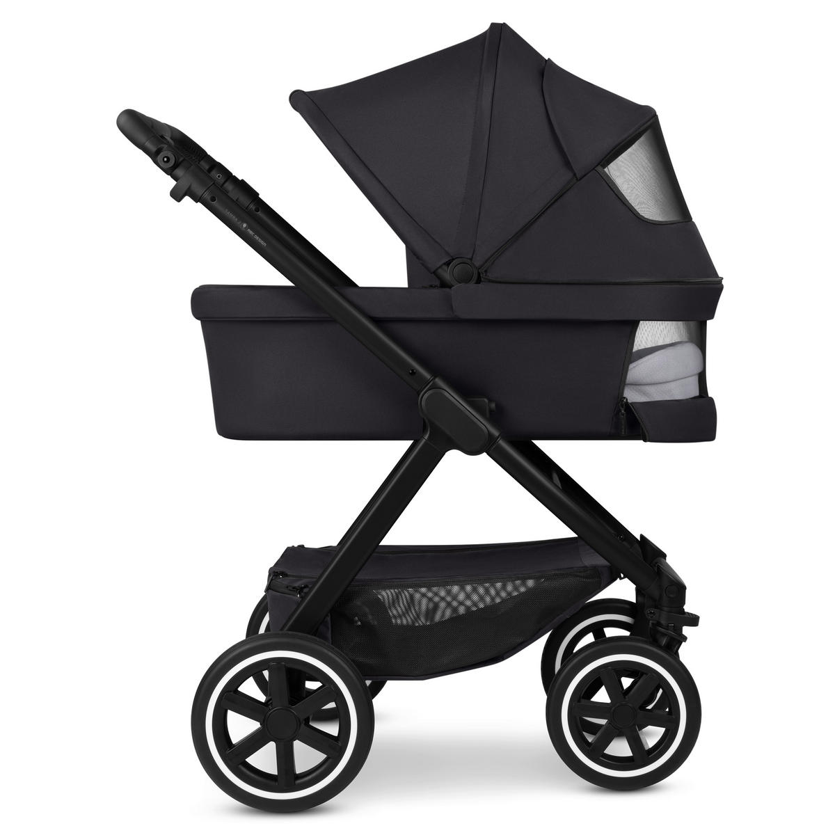KINDERWAGEN Samba 2  - Schwarz, Basics, Textil/Metall (60/108/88cm) - ABC Design