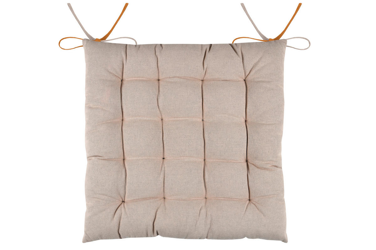 BLAZINA ZA STOL  MARIS   40/40 cm           - gorčično rumena, Konvencionalno, tekstil (40/40cm)