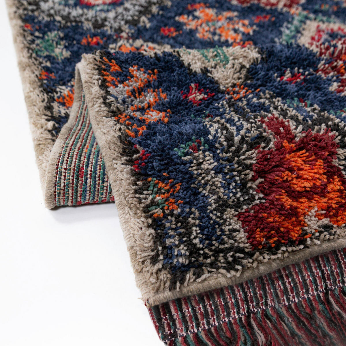 HOCHFLORTEPPICH 133/190 cm Dunkelblau rechteckig  - Dunkelblau, Basics, Kunststoff/Textil (133/190cm) - Flair Rugs