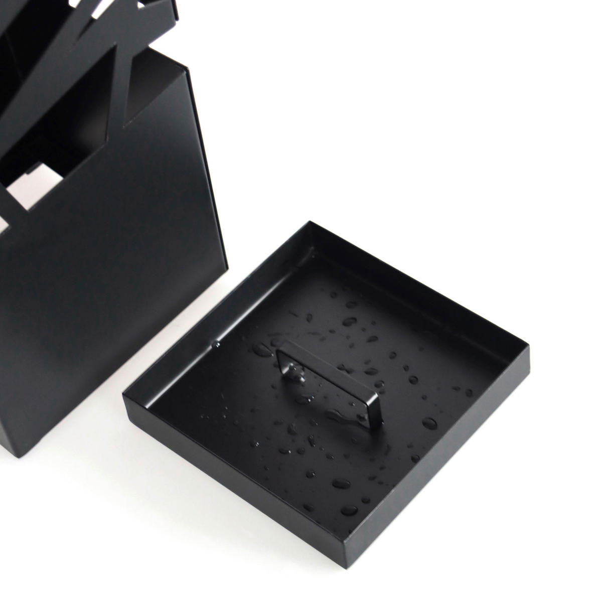 SCHIRMSTÄNDER Metall Schwarz  - Schwarz, MODERN, Metall (15/43/15cm) - MID.YOU