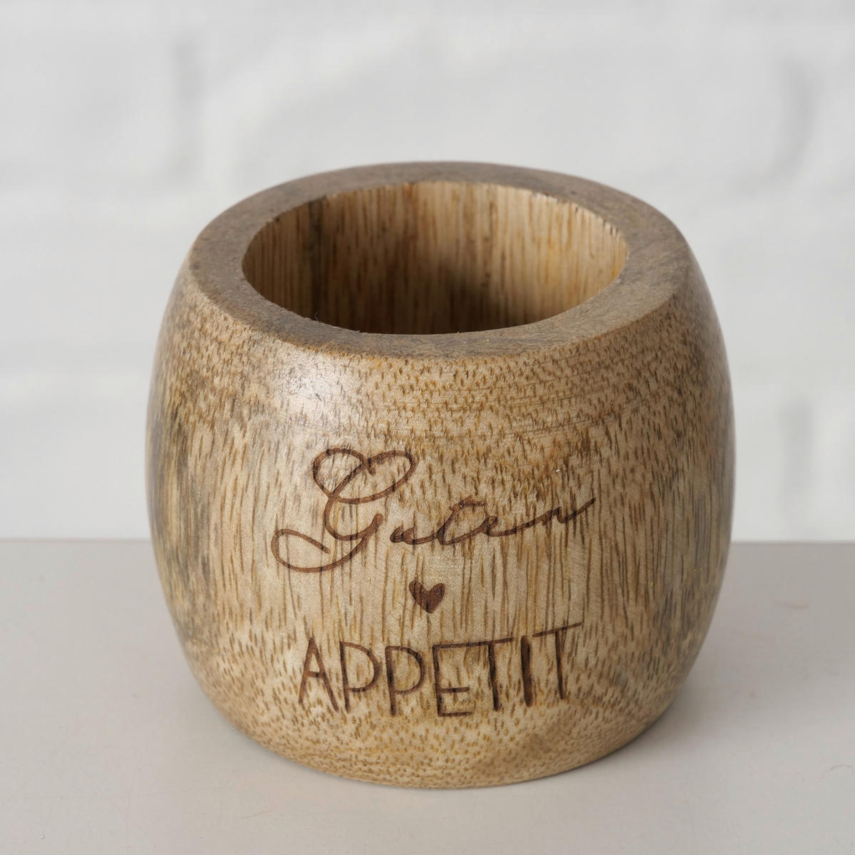 SERVIETTENRINGESET   4 Stück  - Naturfarben, KONVENTIONELL, Holz (6/5cm)