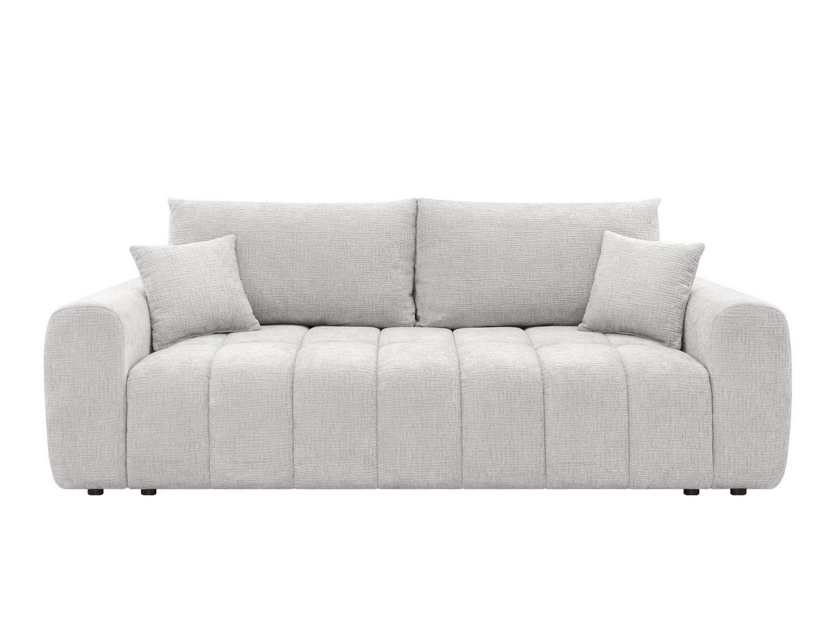 SCHLAFSOFA Grau  - Schwarz/Grau, Design, Kunststoff/Textil (241/90/106cm) - MID.YOU