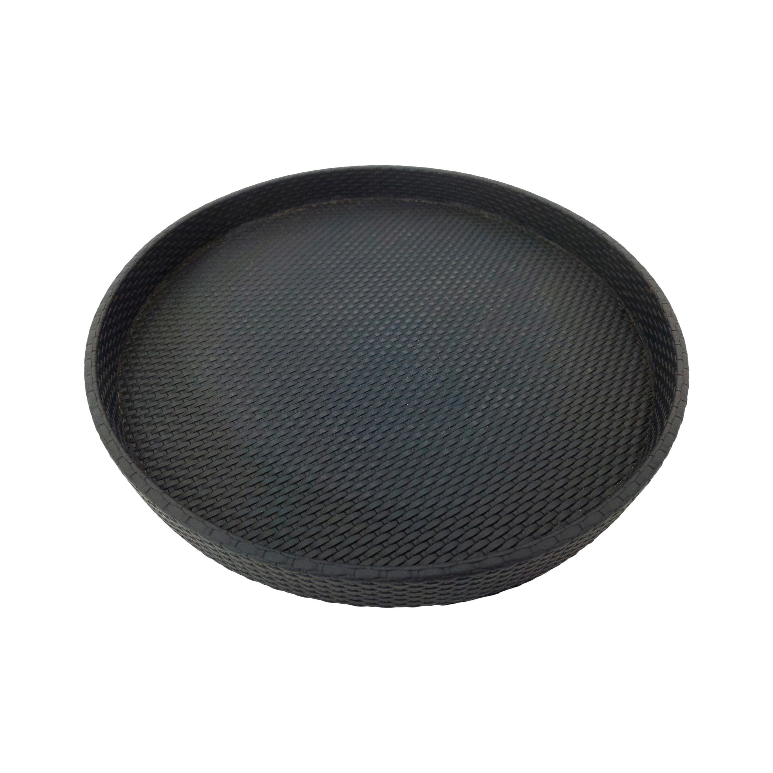 DEKOTABLETT - Schwarz, Basics, Leder/Holzwerkstoff (40/4cm) - Ambia Home