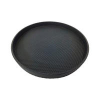 DEKOTABLETT - Schwarz, Basics, Leder/Holzwerkstoff (40/4cm) - Ambia Home
