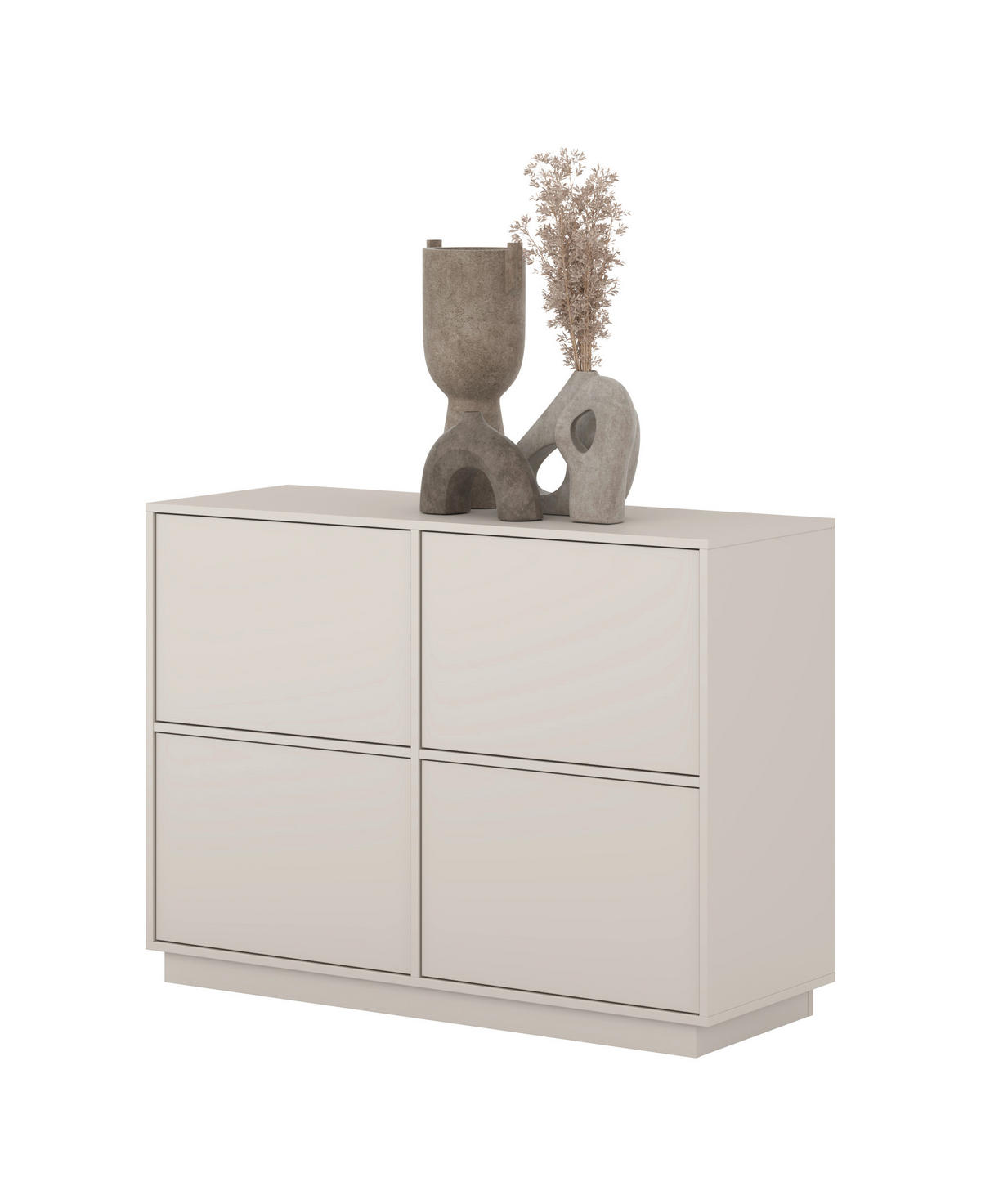 SIDEBOARD Japandi 111/82,5/41,5 cm  - Kaschmir, Design, Holzwerkstoff (111/82,5/41,5cm) - MID.YOU