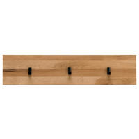 HAKENLEISTE  in Wildeiche massiv, Hartholz Eichefarben  - Eichefarben, MODERN, Holz (80/18/4cm)
