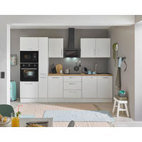 KÜCHENBLOCK 300 cm   in Weiß, Eiche Artisan  - Chromfarben/Weiß, Basics, Holzwerkstoff/Metall (300cm) - MID.YOU