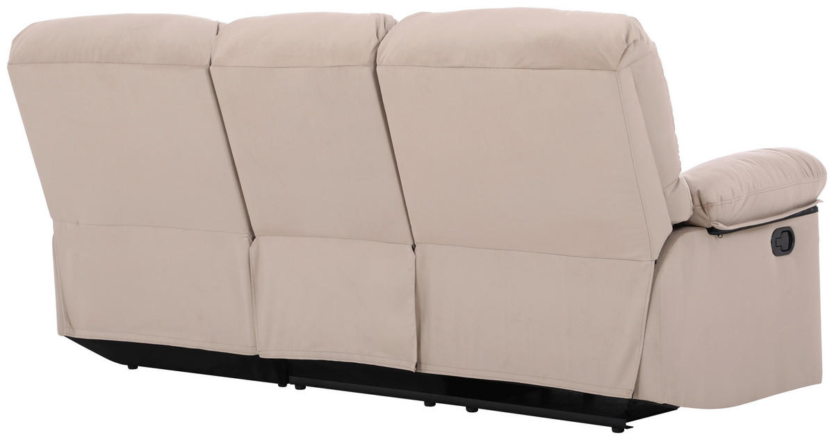 ECKSOFA Beige Webstoff  - Beige/Schwarz, Basics, Kunststoff/Textil (216/159cm) - P & B