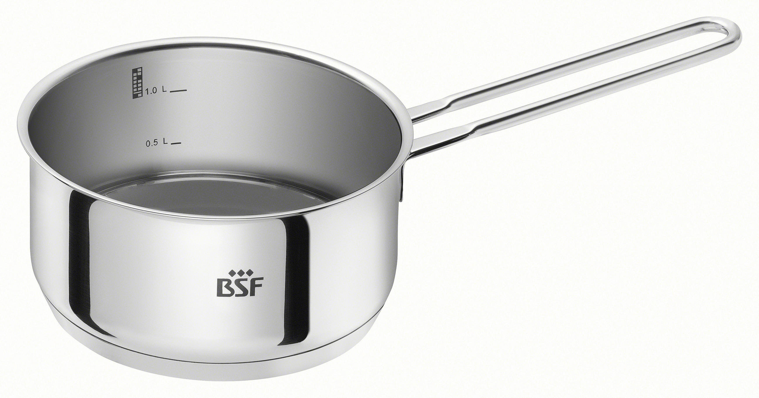 STIELKASSEROLLE BSF BORDEAUX Edelstahl 1,5 L - Trend (1,5l) - BSF