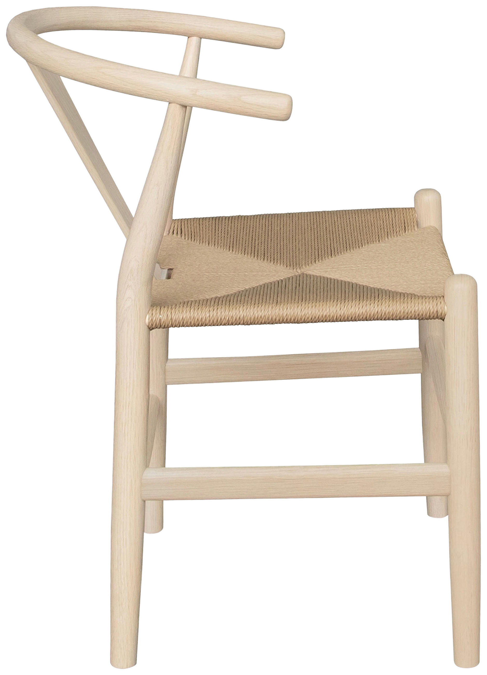 STOL  - ek Bianco/naturfärgad, Modern, trä (55/77/55cm) - Niels Andersson