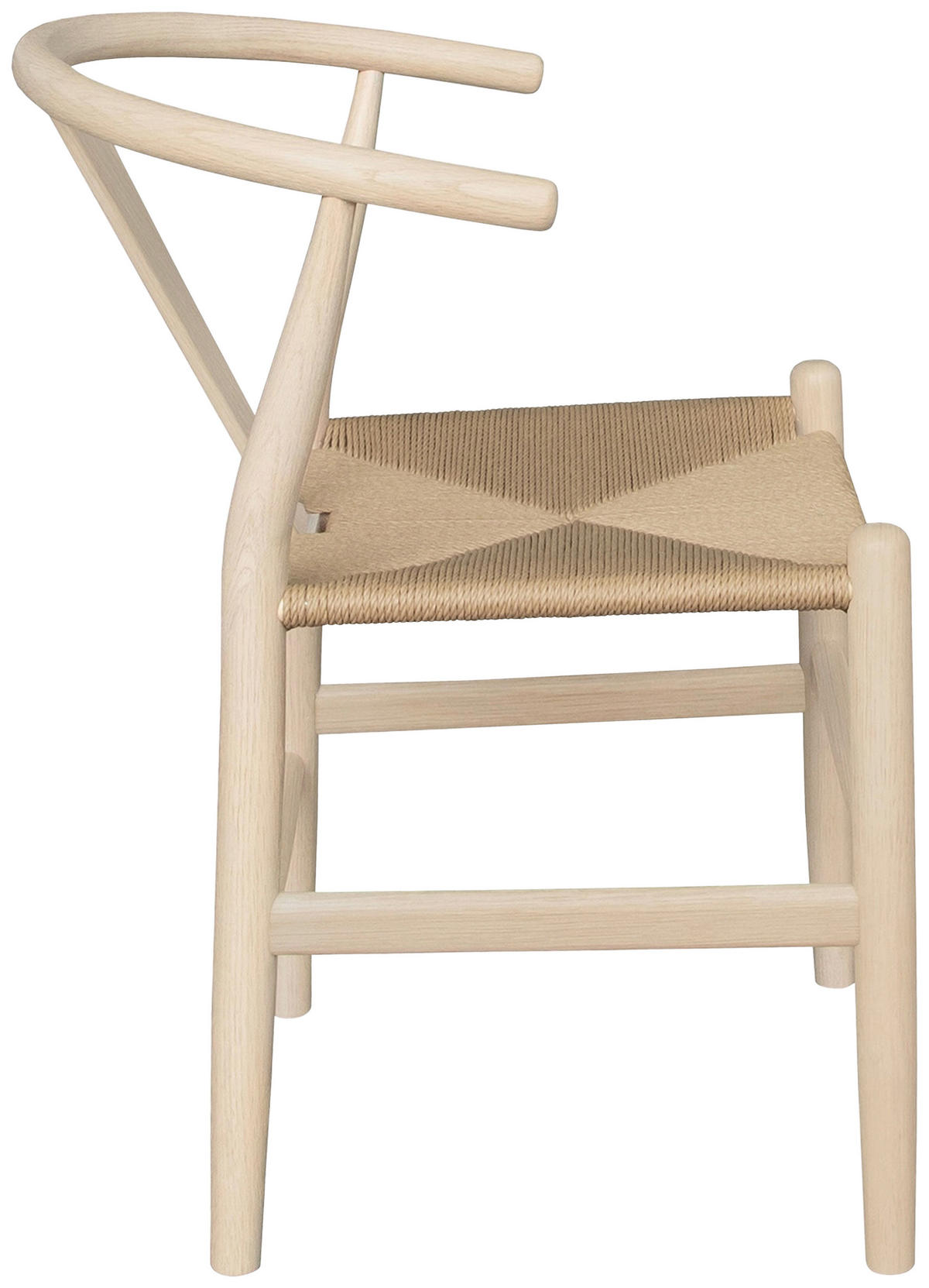STOL  - ek Bianco/naturfärgad, Modern, trä (55/77/55cm) - Niels Andersson