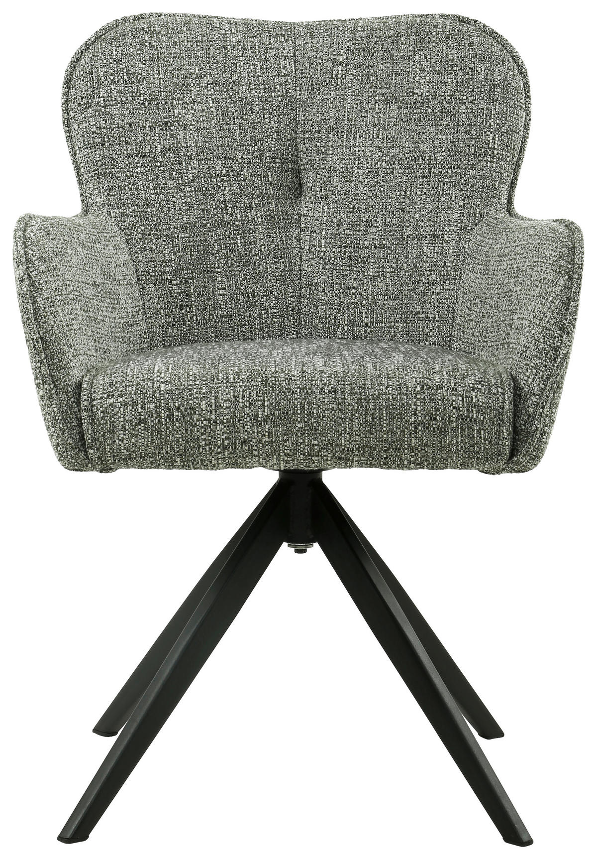 KAROSSZÉK zöld, fekete  - fekete/zöld, Design, textil/fém (62/88/65cm) - Novel