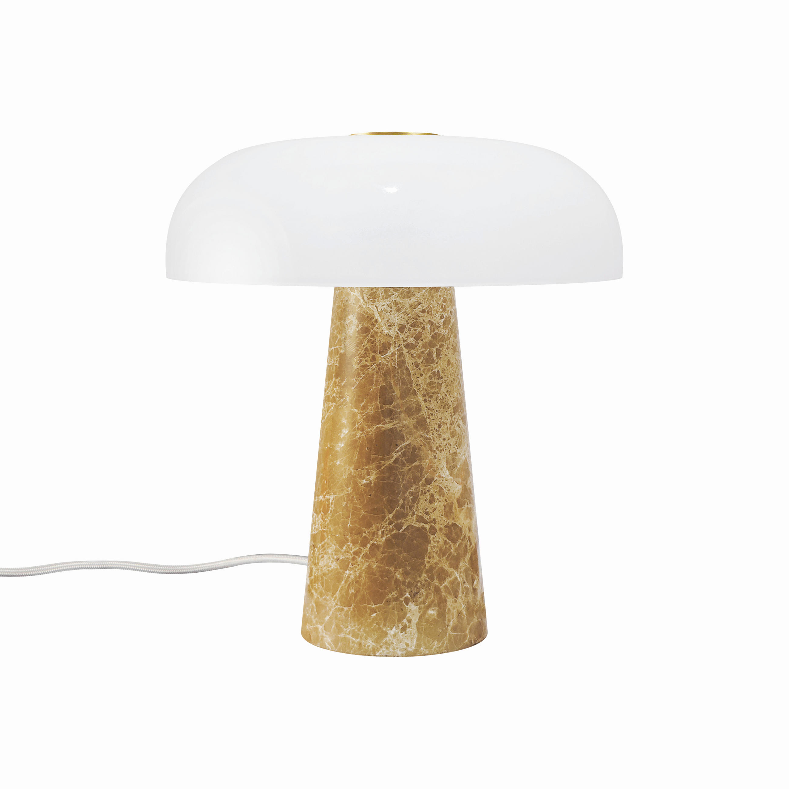 TISCHLEUCHTE 22,3/24,3 cm   - Beige/Weiß, Trend, Glas/Stein (22,3/24,3cm) - Nordlux