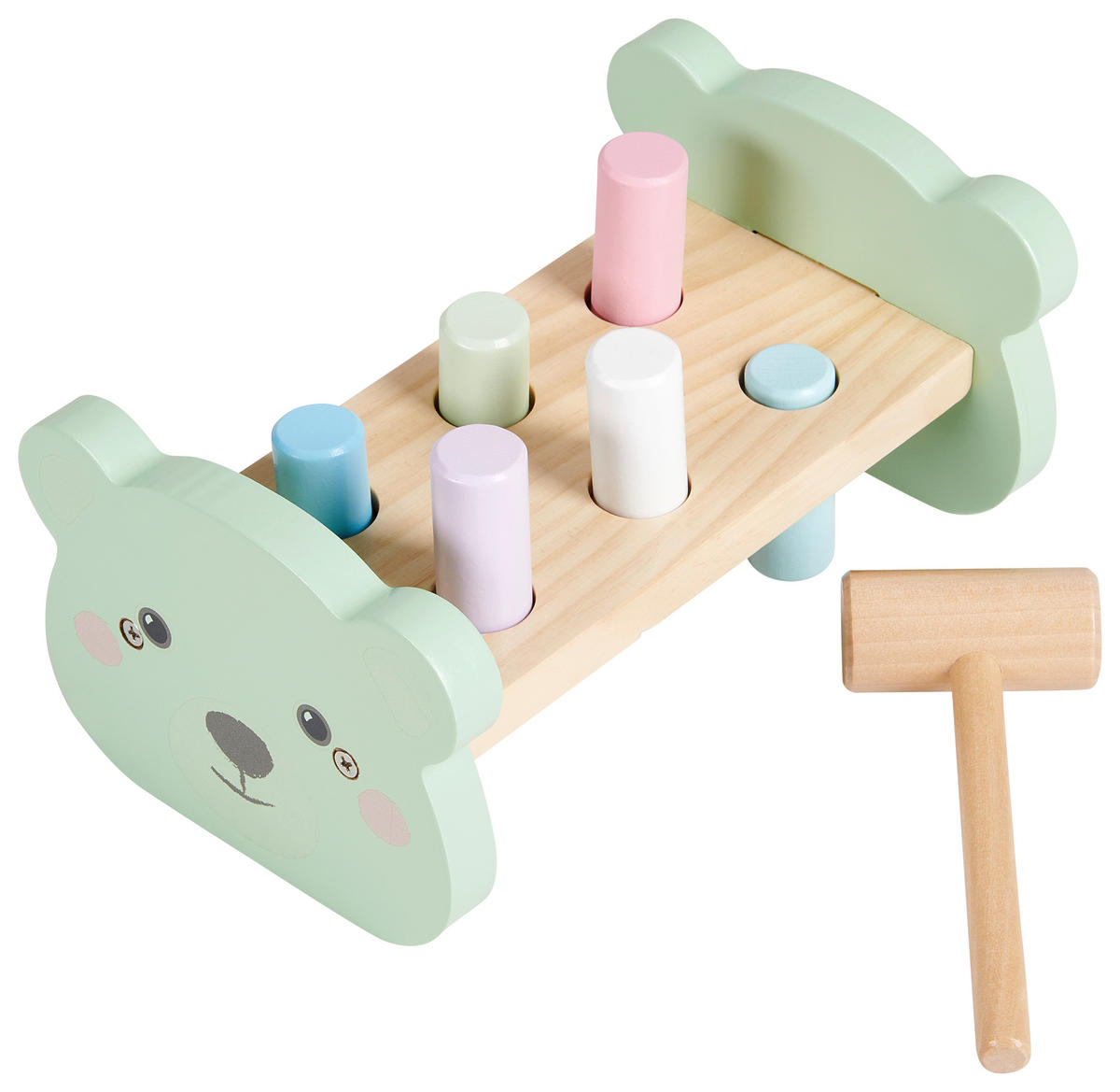 Klopfbank - Multicolor, Trend, Holzwerkstoff (21,6/13,6/9,8cm) - My Baby Lou