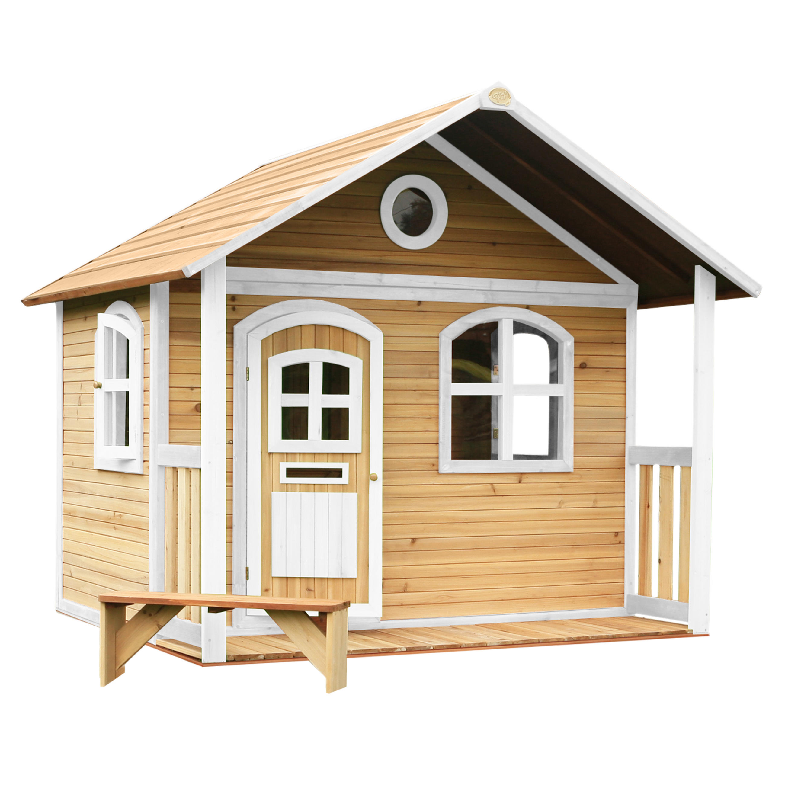 SPIELHAUS 202/180/191 cm SPIELHAUS MILAN  - Braun/Weiß, Basics, Holz (202/180/191cm) - Ambia Garden
