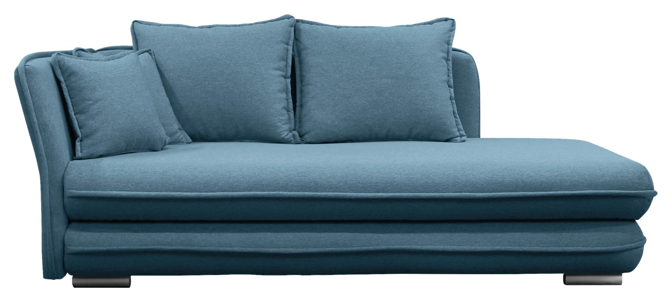 LEŽALNIK,  modra tekstil - srebrne barve/modra, Design, umetna masa/tekstil (107/84-99/224cm) - MID.YOU