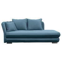 Șezlong in textil albastru  - argintiu/albastru, Design, plastic/textil (107/84-99/224cm) - MID.YOU