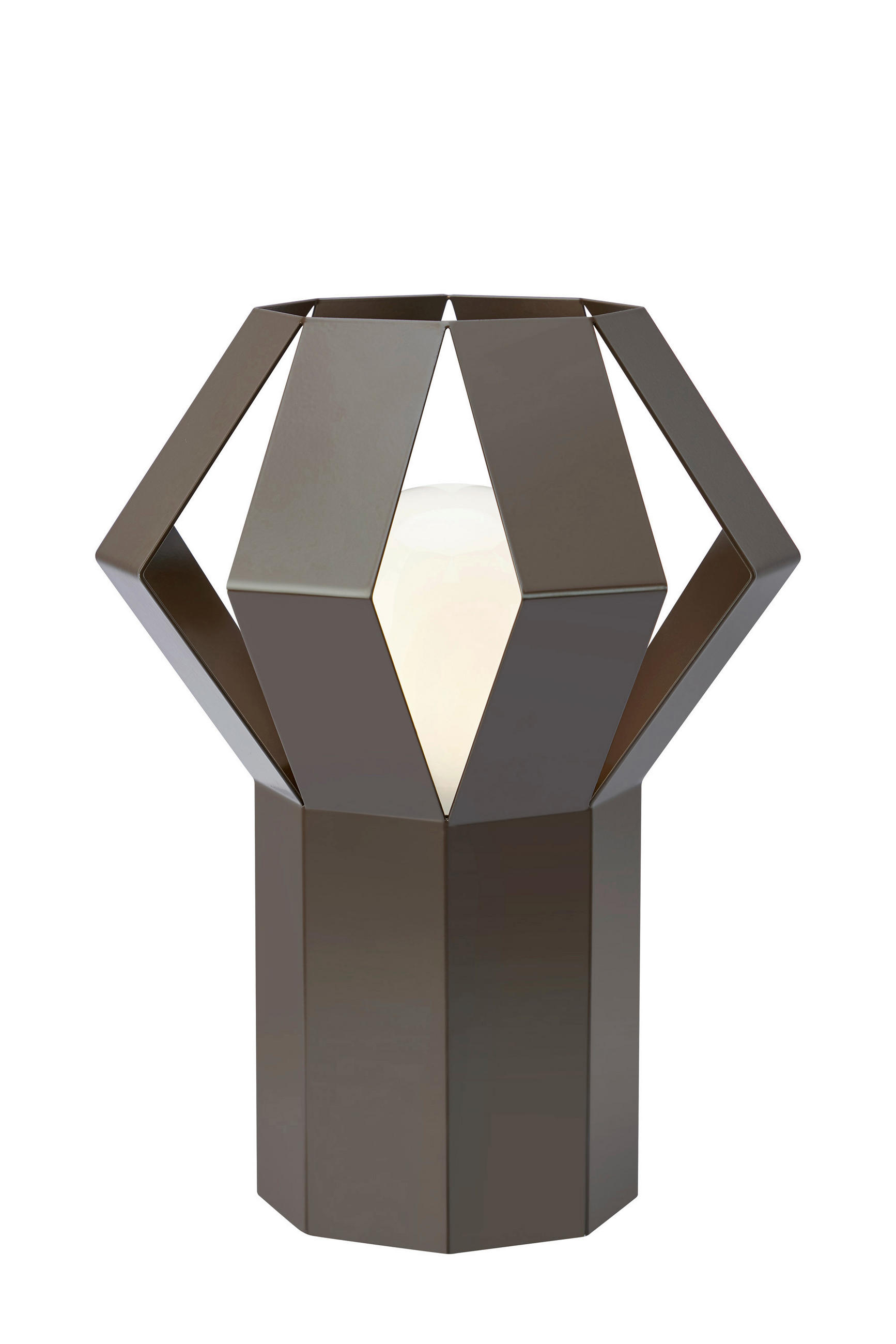 BORDSLAMPA Octa 21/27/21 cm   - brun/mocca, Basics, metall (21/27/21cm) - Markslöjd