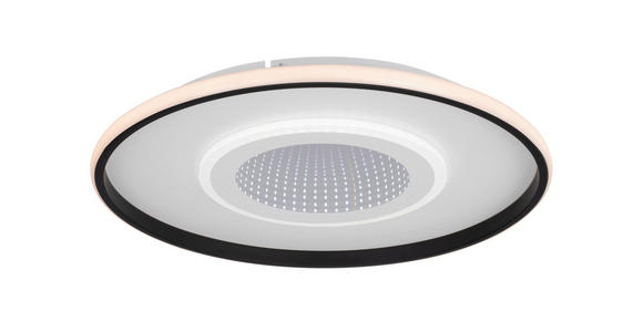 LED-DECKENLEUCHTE 50/5,5 cm   - Schwarz/Weiß, Trend, Kunststoff/Metall (50/5,5cm) - Novel