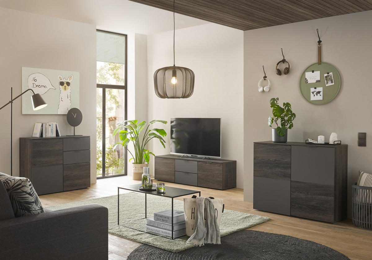 TV-BÄNK 150/42/38 cm  - grå, Lifestyle, trämaterial/plast (150/42/38cm) - MID.YOU