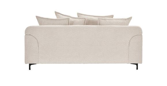 2,5-SITZER  in Chenille Elfenbein  - Elfenbein/Schwarz, KONVENTIONELL, Textil/Metall (200/84/99cm) - Carryhome