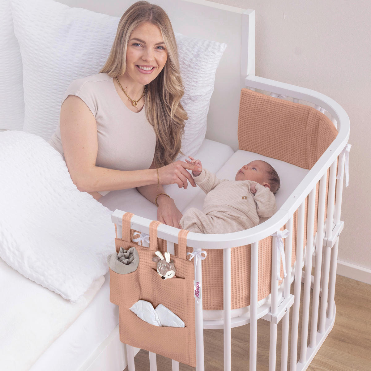 BETTTASCHE - Hellrosa, Basics (38/28/2,5cm) - Babybay