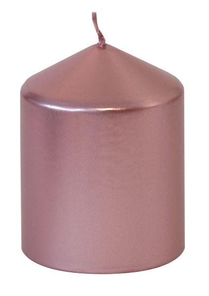 STUMPENKERZE  - Rosa, KONVENTIONELL (7,7cm)