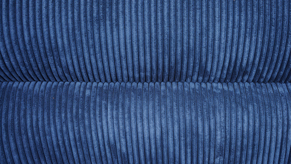 SITZBANK 163/67/85 cm Struktur Blau  - Blau/Beige, MODERN, Textil/Metall (163/67/85cm) - MID.YOU