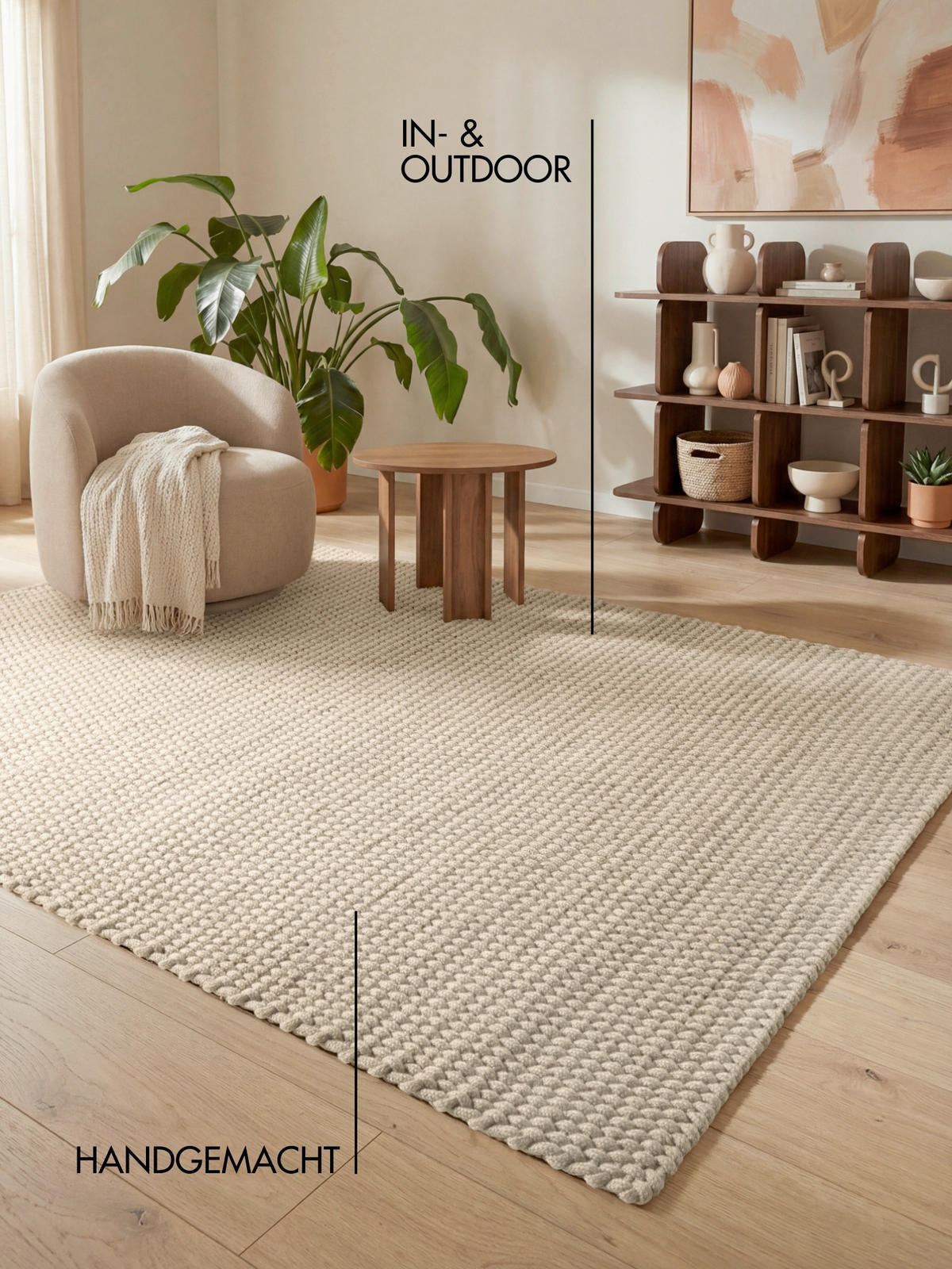 HANDWEBTEPPICH 80/150 cm Southwark Creme  - Creme, Basics, Textil (80/150cm) - Ted Baker