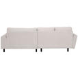 ECKSOFA in Webstoff Weiß  - Buchefarben/Weiß, KONVENTIONELL, Holz/Textil (294/169cm) - Carryhome