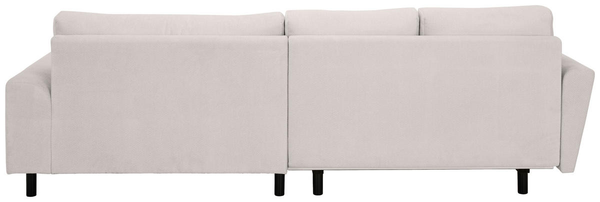 ECKSOFA in Webstoff Weiß  - Buchefarben/Weiß, KONVENTIONELL, Holz/Textil (294/169cm) - Carryhome