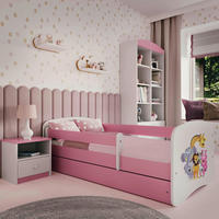 KINDER-/JUNIORBETT - Pink/Birkefarben, MODERN, Holz/Holzwerkstoff (80/160cm) - MID.YOU