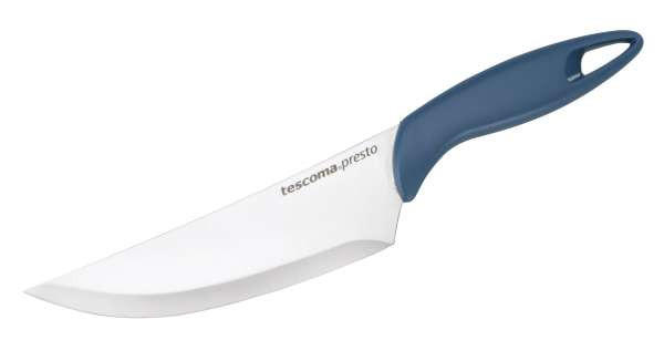 KUCHAŘSKÝ NŮŽ - modrá/barvy stříbra, Basics, kov/plast (34,2/1,8/7,9cm) - Tescoma