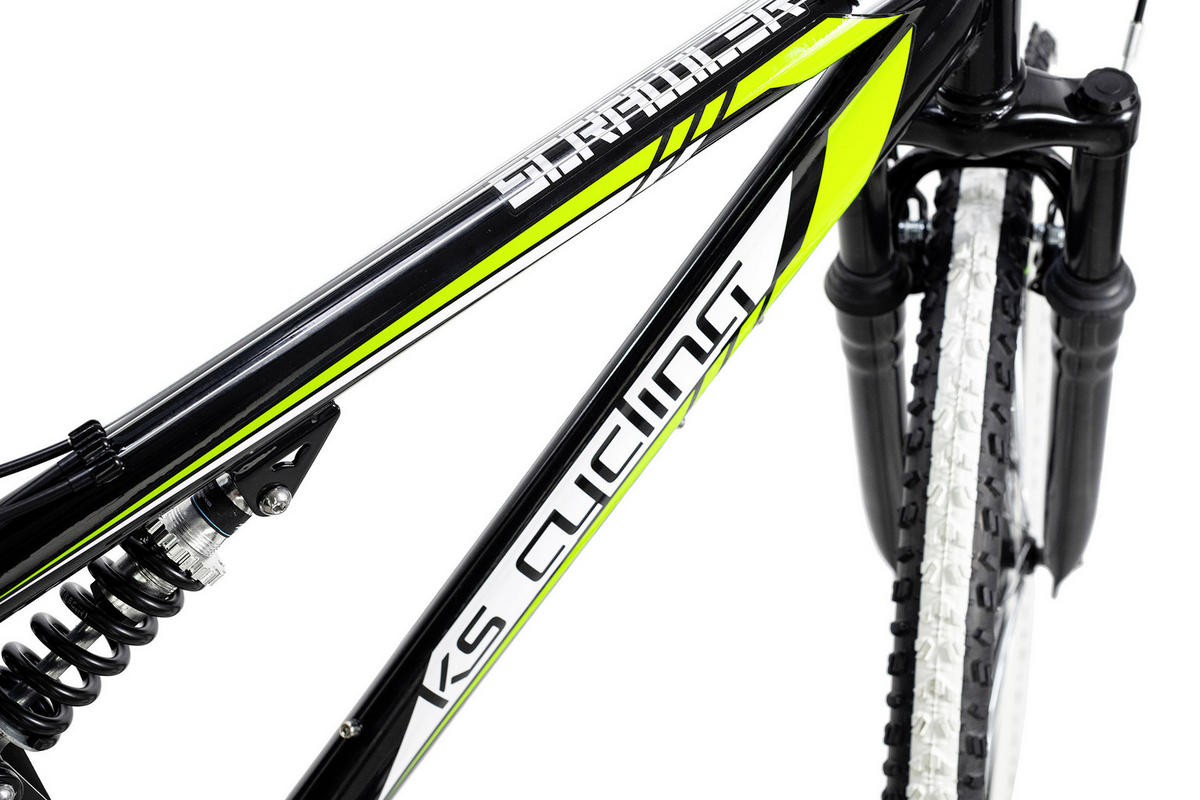 MOUNTAINBIKE 26 Zoll  - Schwarz/Grün, Basics, Metall (180/70cm) - KS Cycling